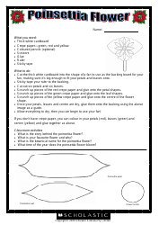 Document preview: Poinsettia Flower Template - Scholastic Australia Pty Limited