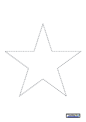 Document preview: Paper Strip Christmas Star Template