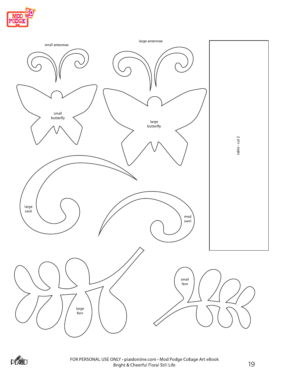 Bright  Cheerful Floral Decoupage Collage Art - Plaid Enterprises, Page 19