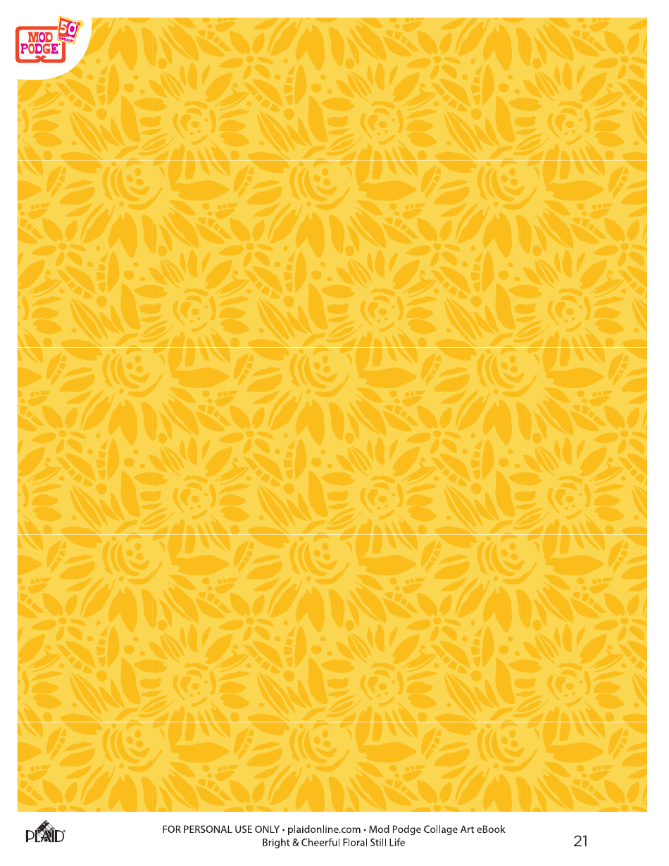 Bright  Cheerful Floral Decoupage Collage Art - Plaid Enterprises, Page 21