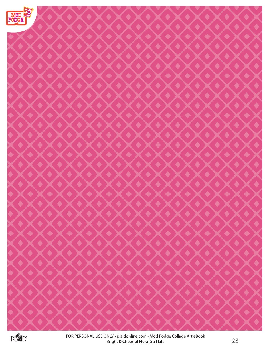 Bright  Cheerful Floral Decoupage Collage Art - Plaid Enterprises, Page 23