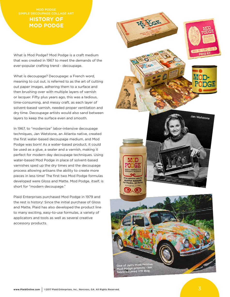 Bright  Cheerful Floral Decoupage Collage Art - Plaid Enterprises, Page 3