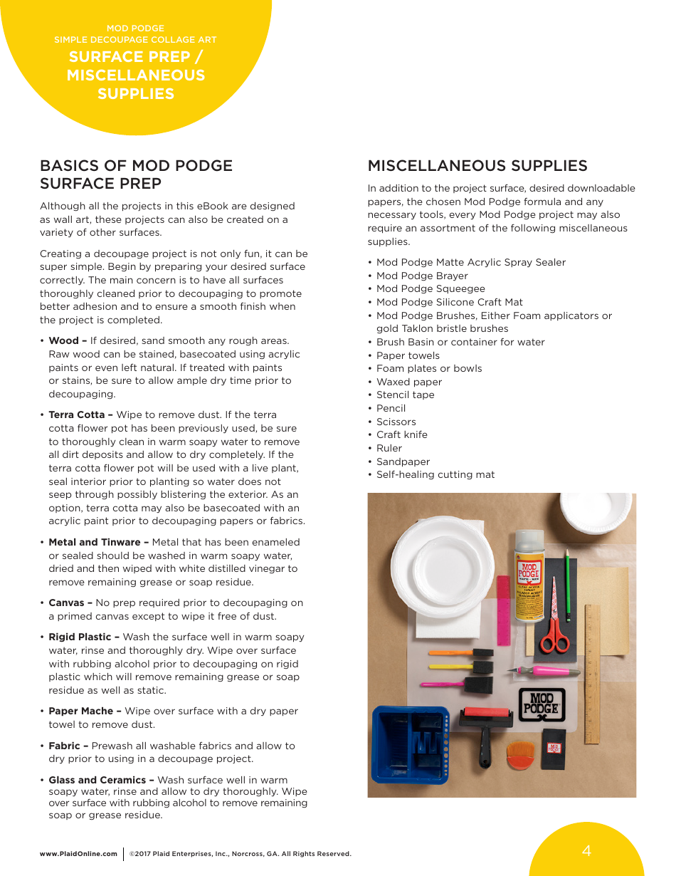 Bright  Cheerful Floral Decoupage Collage Art - Plaid Enterprises, Page 4