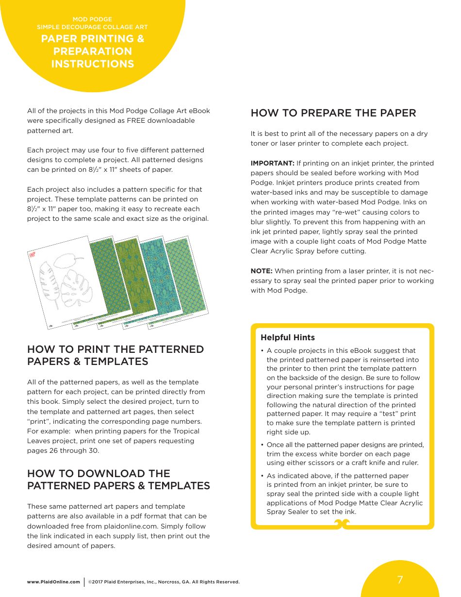 Bright  Cheerful Floral Decoupage Collage Art - Plaid Enterprises, Page 7