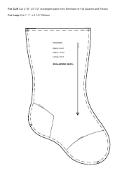 Christmas Stocking Template - the Mccall Pattern Company, Page 3