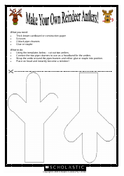 Document preview: Reindeer Antlers Craft Template - Scholastic Australia Pty Limited