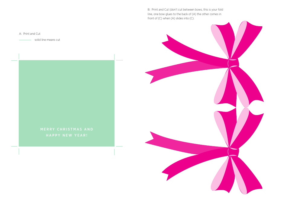 Box  Bow Gift Card Template, Page 3