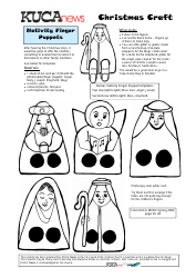 Document preview: Nativity Finger Puppet Templates