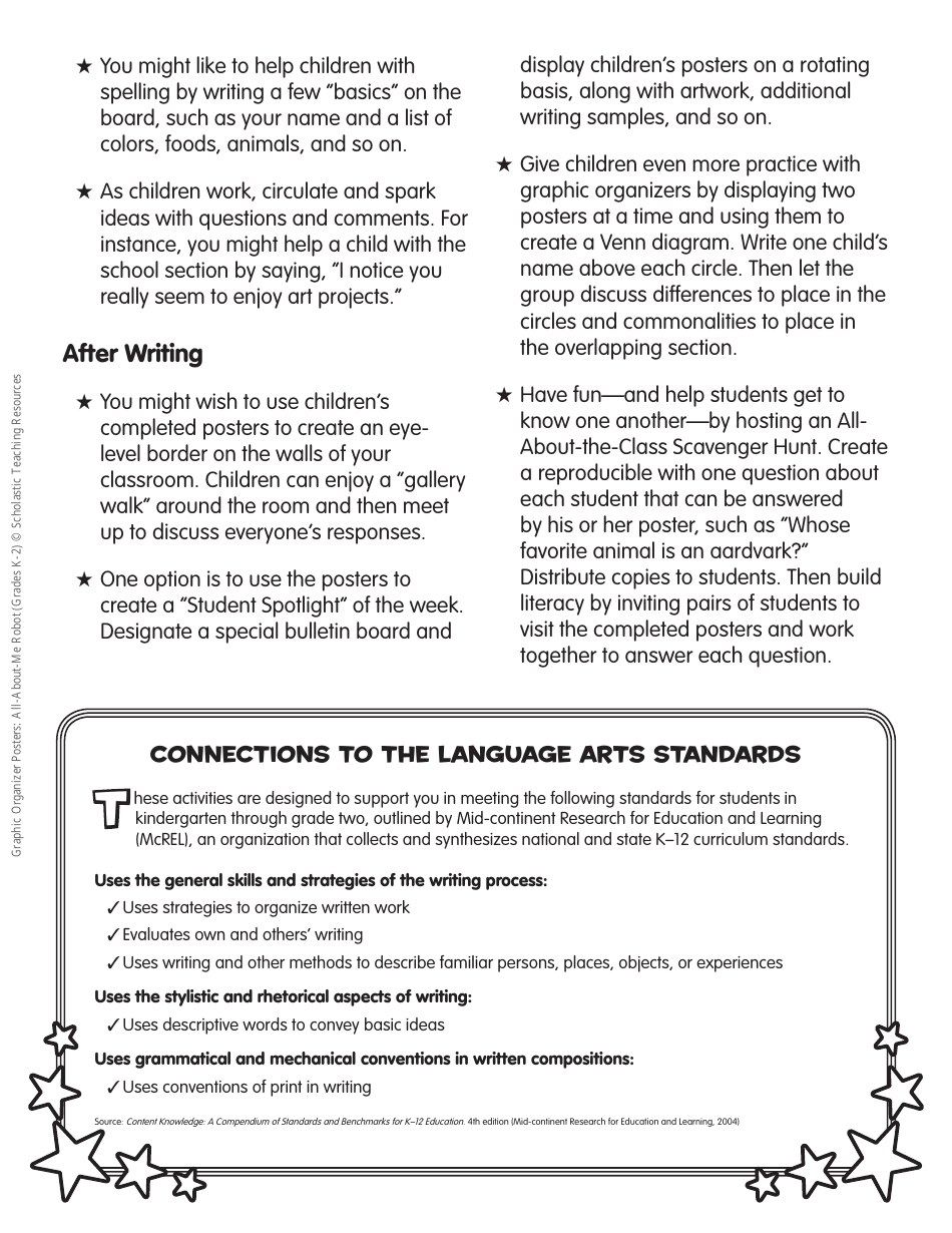 All-about-Me Robot Template - Scholastic Teaching Resources, Page 3