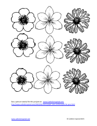 Flower Bouquet and Vase Craft Template - Catholic Inspired, Page 2