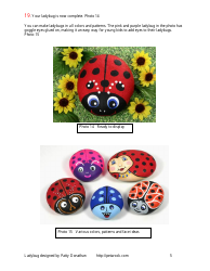 Ladybug Rock Pattern Designs, Page 5