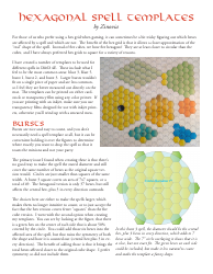 Document preview: D&d Hexagonal Spell Templates - Robin Monogue