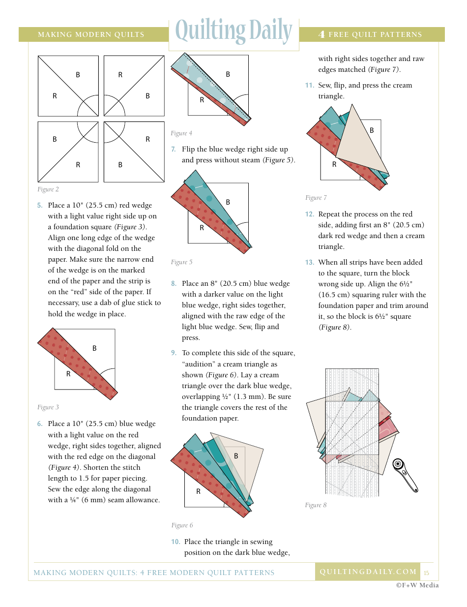 Modern Quilt Pattern Templates - F+w Media, Page 15