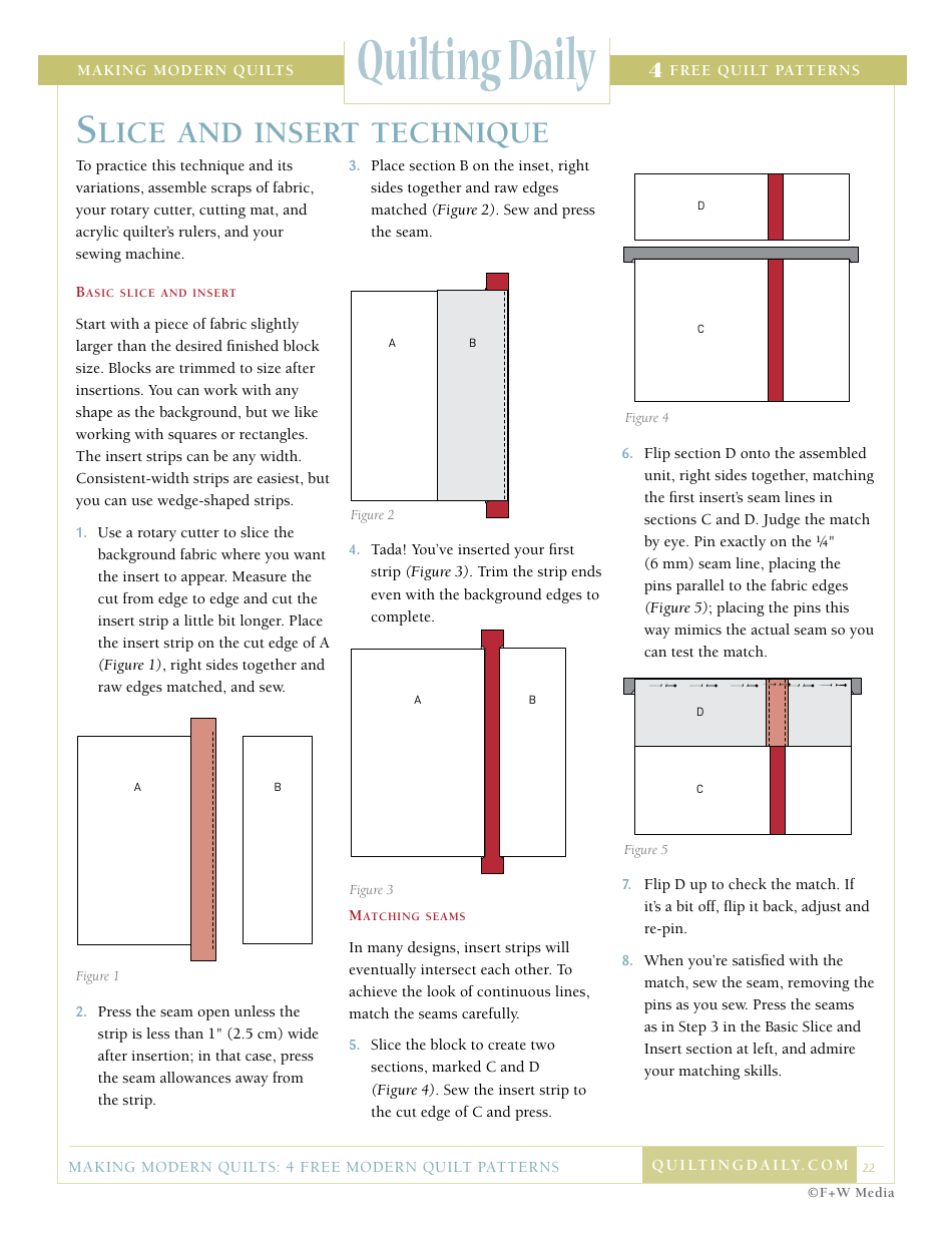 Modern Quilt Pattern Templates - F+w Media, Page 22
