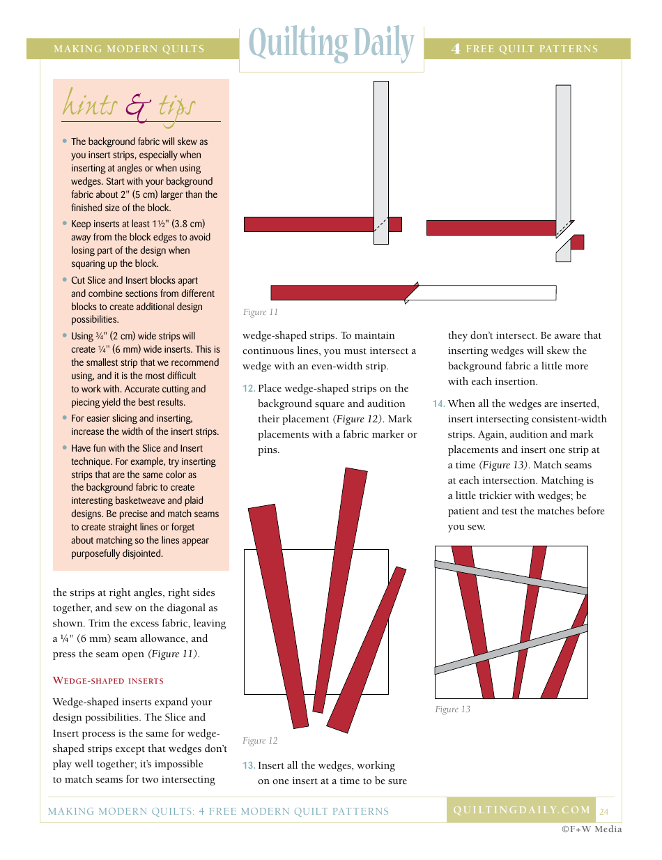 Modern Quilt Pattern Templates - F+w Media, Page 24