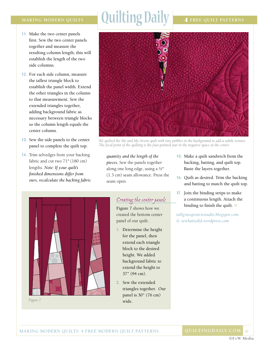 Modern Quilt Pattern Templates - F+w Media, Page 29