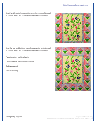 Spring Fling Quilt Pattern Templates - Pcp Group, Page 11