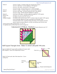 Spring Fling Quilt Pattern Templates - Pcp Group, Page 2