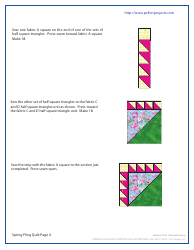 Spring Fling Quilt Pattern Templates - Pcp Group, Page 4