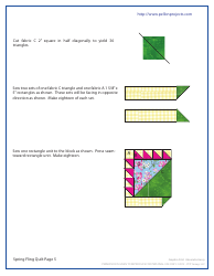 Spring Fling Quilt Pattern Templates - Pcp Group, Page 5
