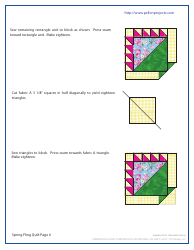 Spring Fling Quilt Pattern Templates - Pcp Group, Page 6