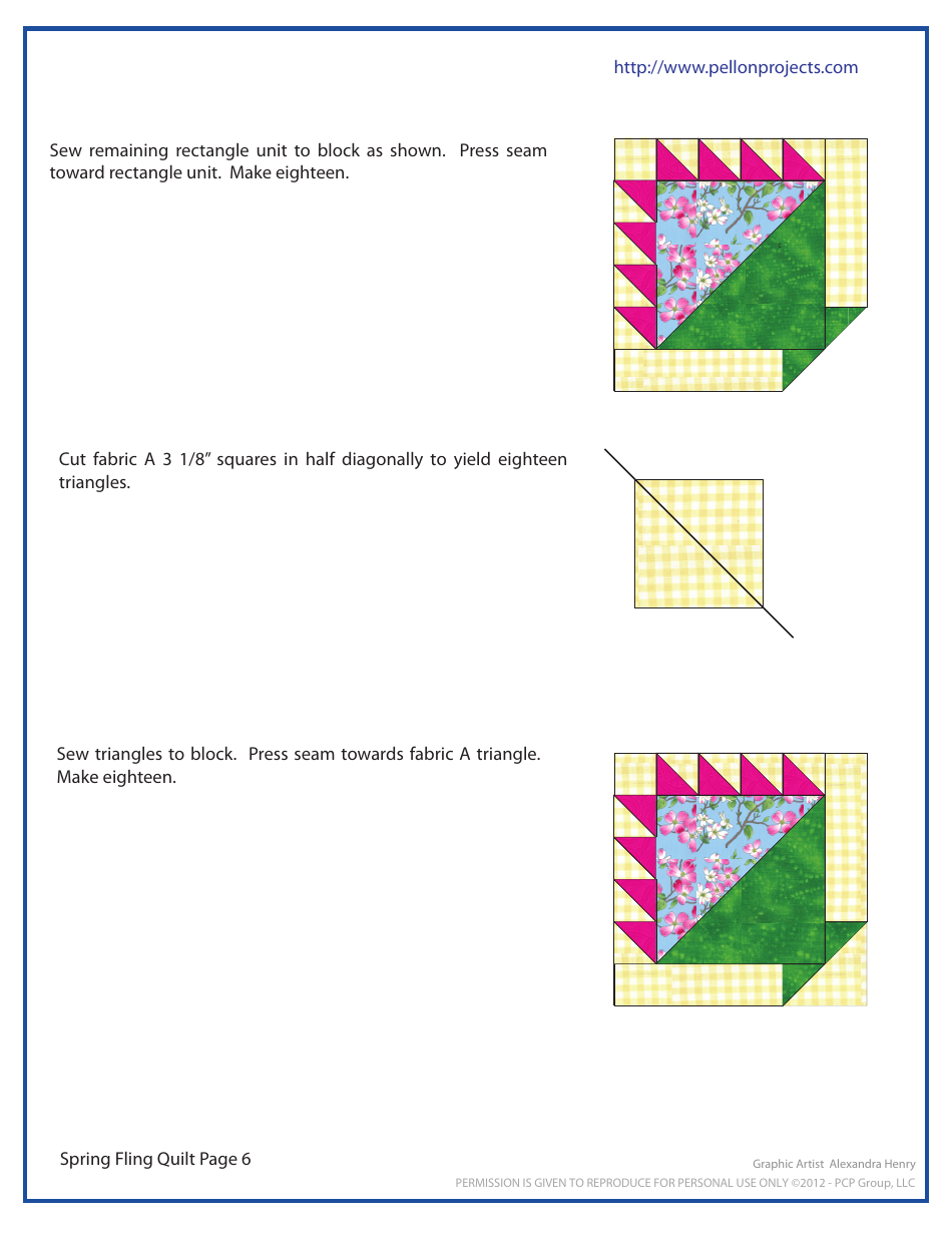 Spring Fling Quilt Pattern Templates - Pcp Group, Page 6