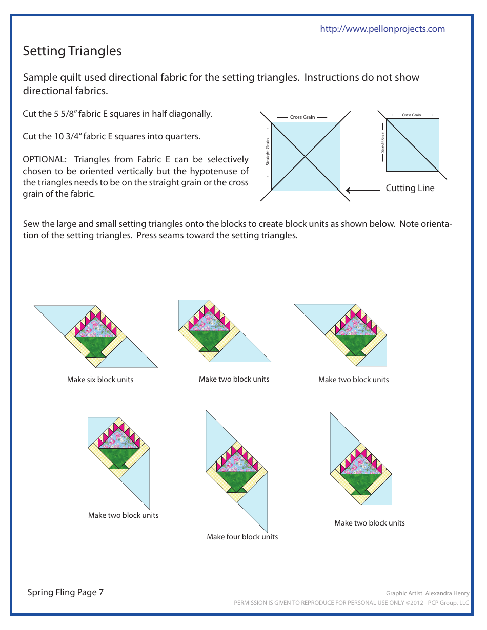 Spring Fling Quilt Pattern Templates - Pcp Group, Page 7