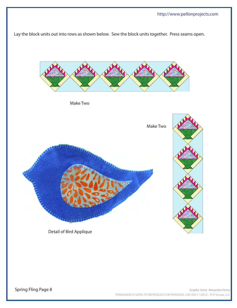 Spring Fling Quilt Pattern Templates - Pcp Group, Page 8