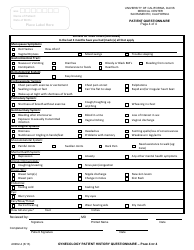 Patient Questionnaire, Page 4
