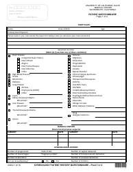 Document preview: Patient Questionnaire