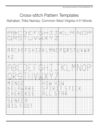 West Virginia 4-h Cross-stitch Pattern Templates, Page 10