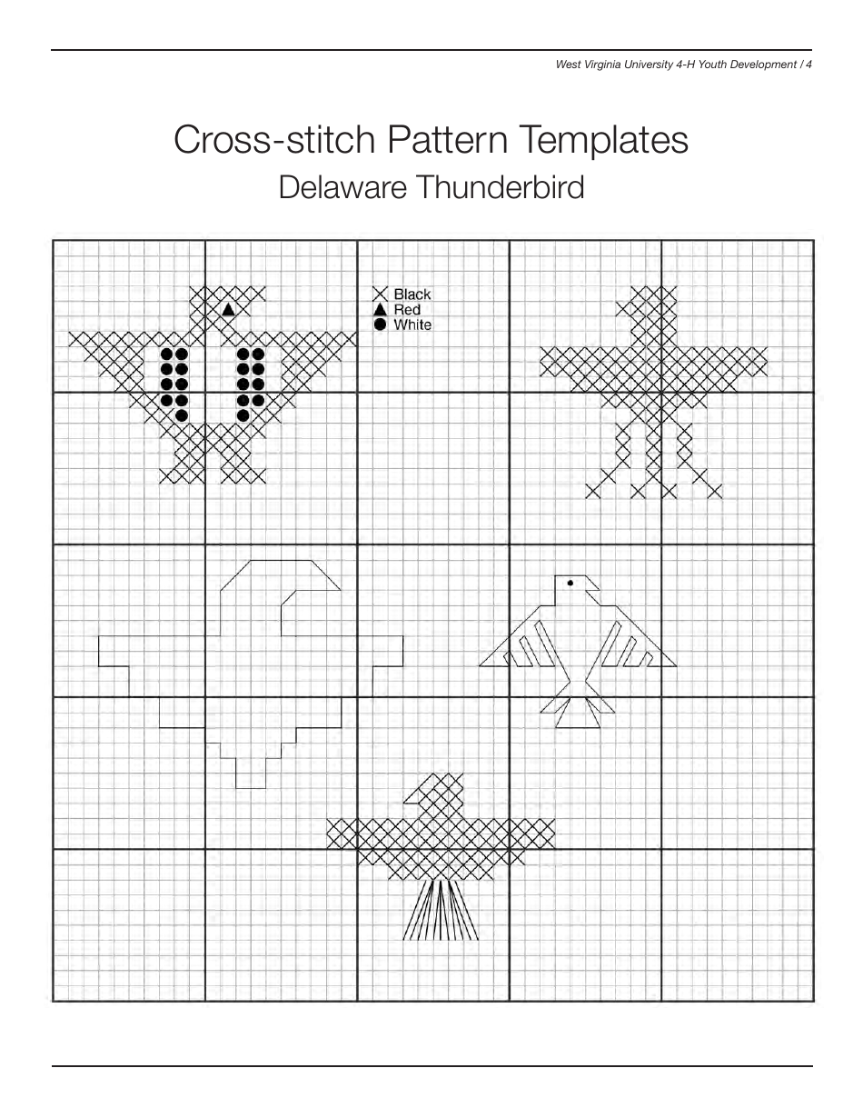 West Virginia 4-h Cross-stitch Pattern Templates, Page 4