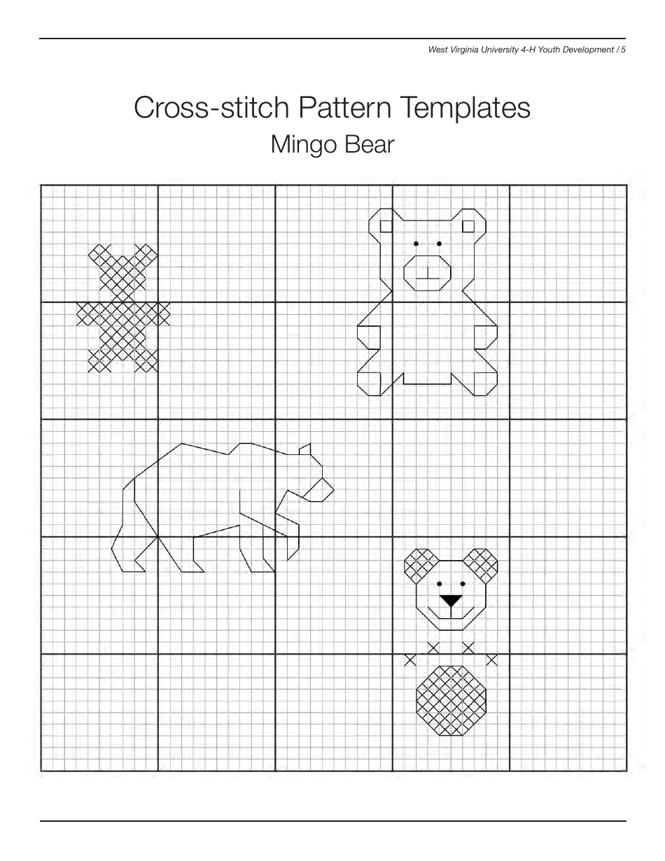 West Virginia 4-h Cross-stitch Pattern Templates, Page 5