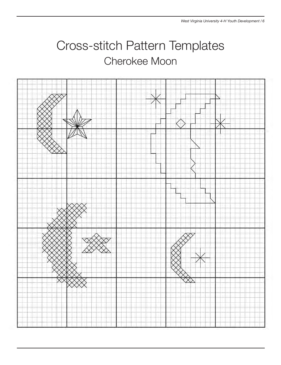 West Virginia 4-h Cross-stitch Pattern Templates, Page 6