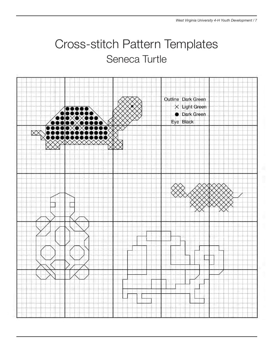 West Virginia 4-h Cross-stitch Pattern Templates, Page 7