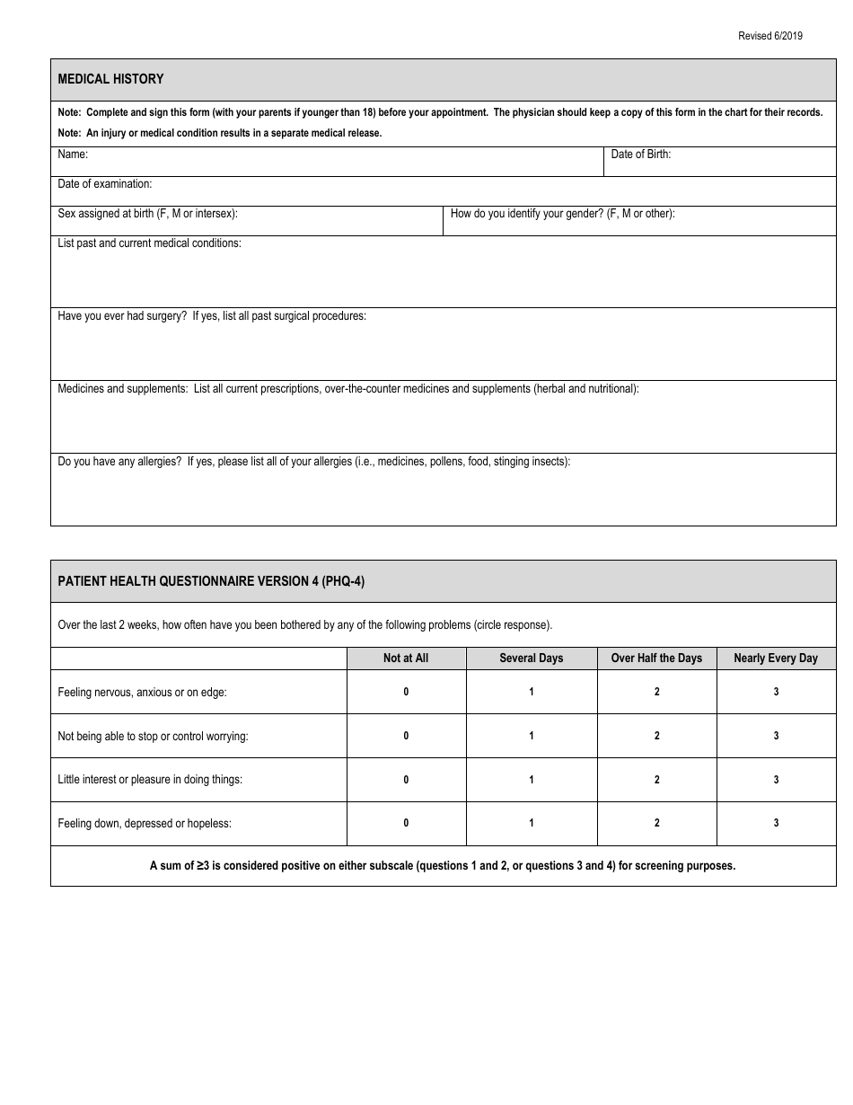 Pre-participation Physical Examination Form - Fill Out, Sign Online and ...