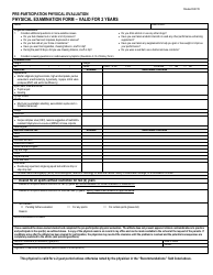 Document preview: Pre-participation Physical Examination Form