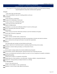 Reference Check Form - California, Page 2