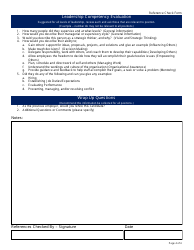 Reference Check Form - California, Page 4
