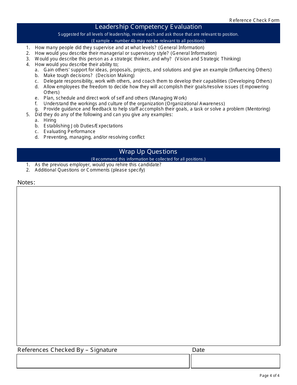 California Reference Check Form - Fill Out, Sign Online and Download ...