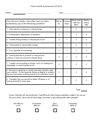 Patient Health Questionnaire (Phq-9) - Visn 4 Mirecc, Page 5