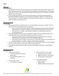Document preview: Patient Health Questionnaire (Phq-9) - Visn 4 Mirecc