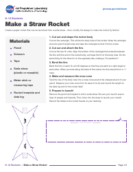 Straw Rocket Craft
