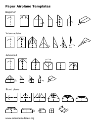 Document preview: Paper Airplane Folding Guide