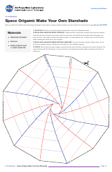 Document preview: Origami NASA Starshade Template
