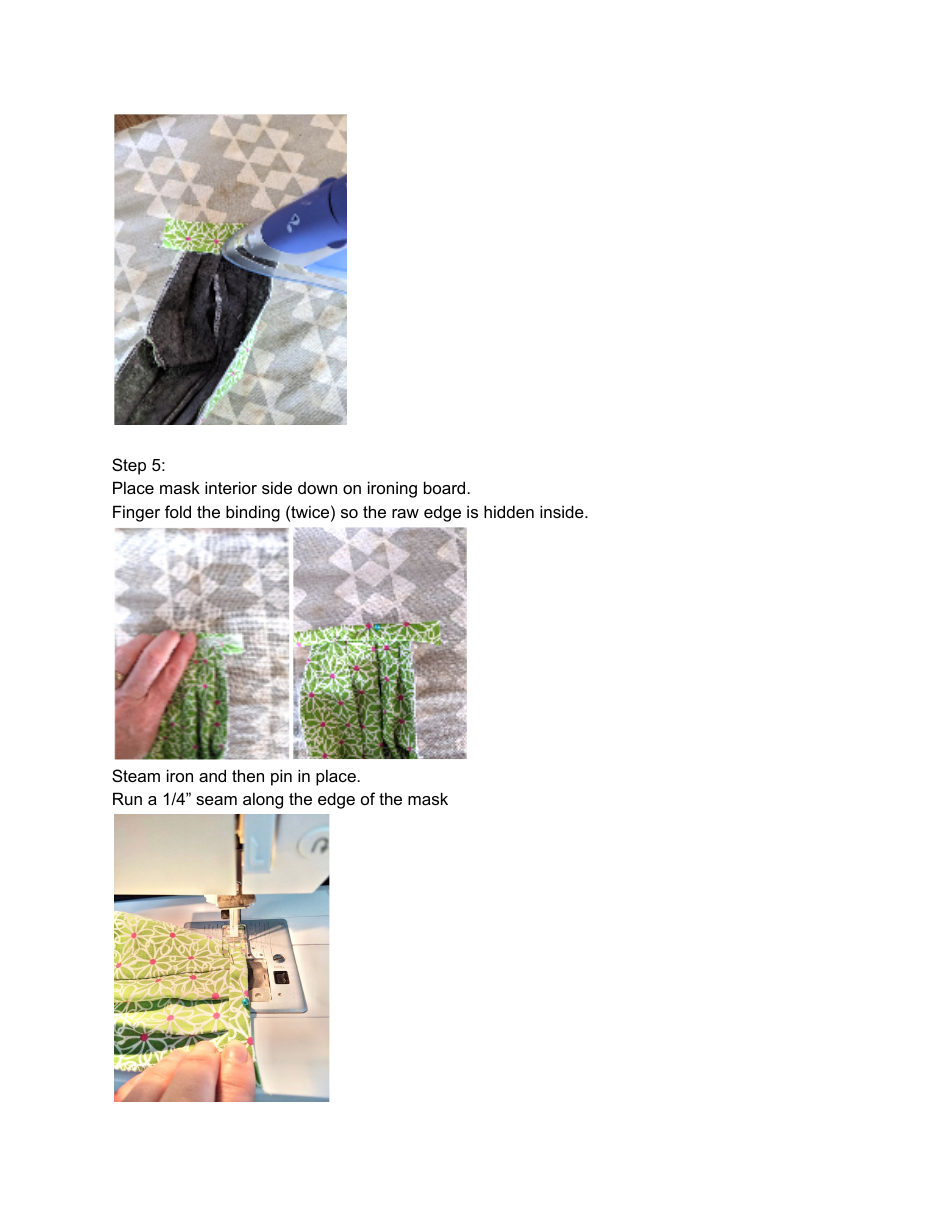 Washable Face Mask Template, Page 4