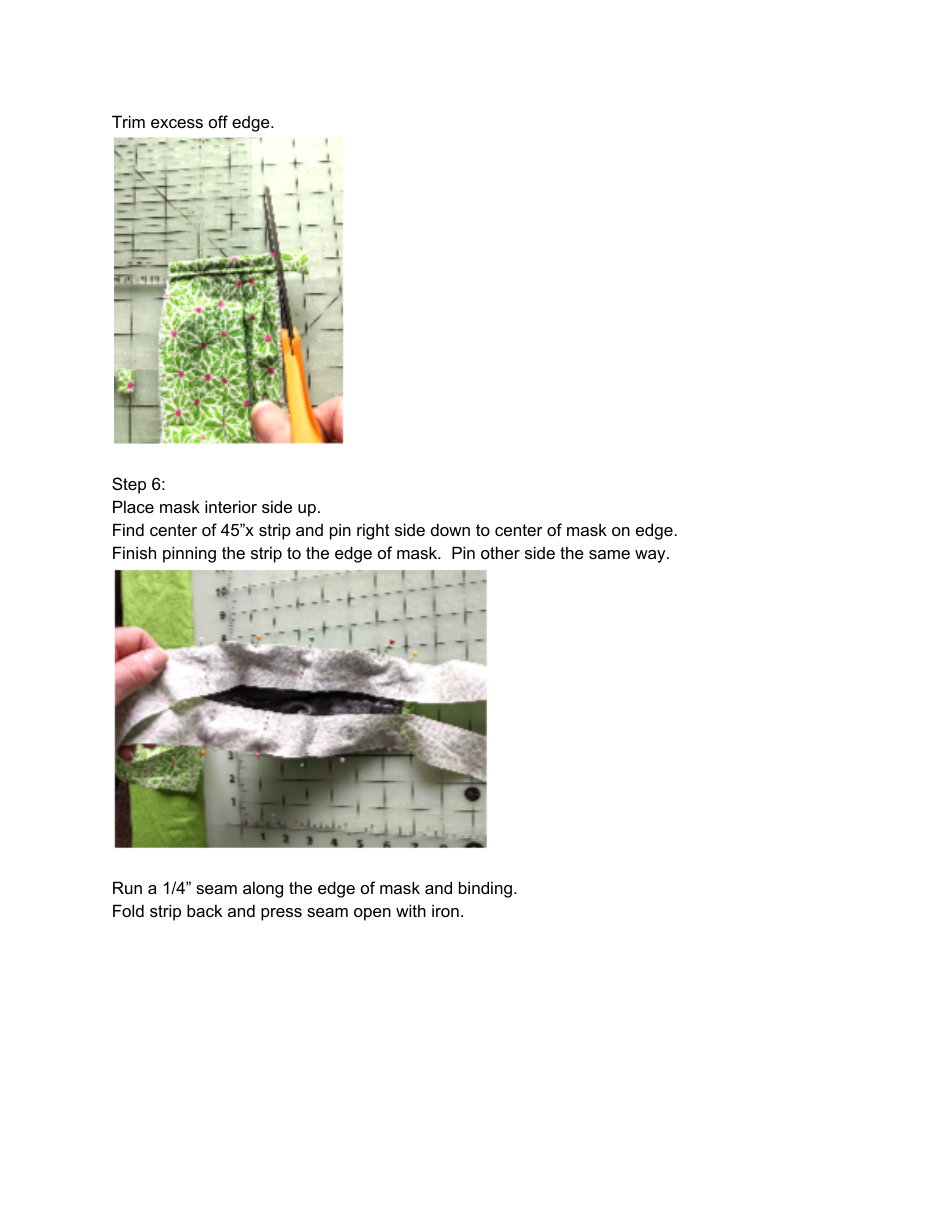 Washable Face Mask Template, Page 5