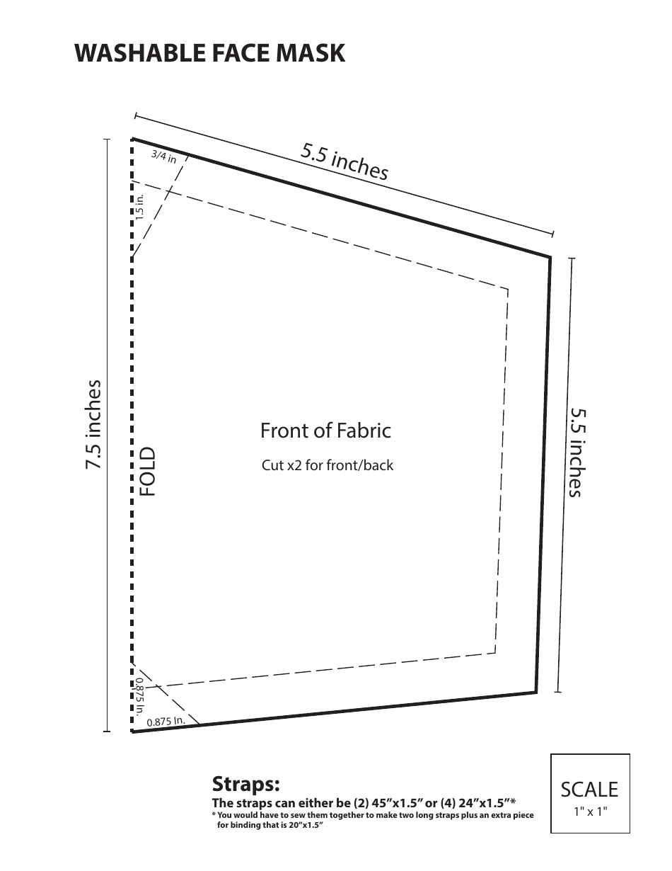 Washable Face Mask Template, Page 9