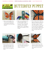 Butterfly Puppet Templates, Page 3
