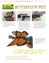 Butterfly Puppet Templates, Page 4